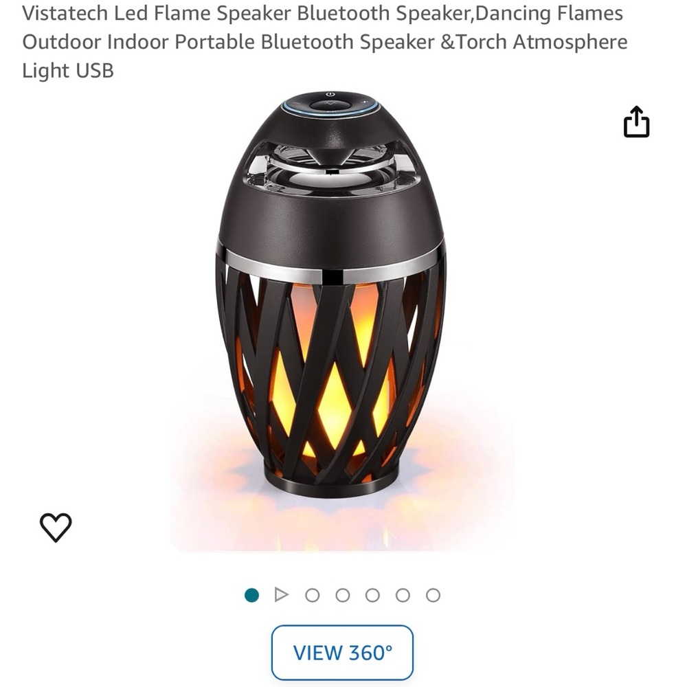 Vistatech Outdoor Flame LED Speaker Light